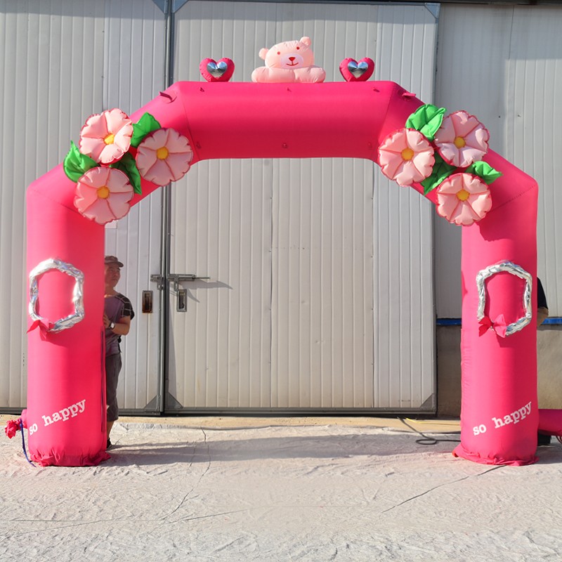 武威粉色婚礼拱门
